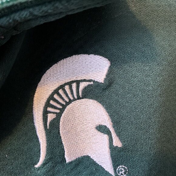 Michigan State Shirt Women's Lg Nike Dri Fit 1/4 Zip Embroidered Logo & Swoosh - Picture 4 of 7